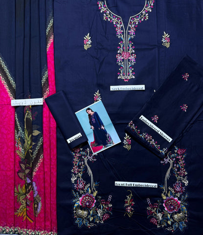 3-Piece Embroidery Lawn Suit