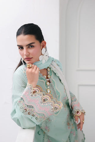 Unstitched 3-Pc Embroiderey Suit