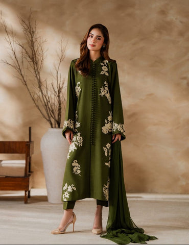 3-Piece Fancy Unstitched Suit