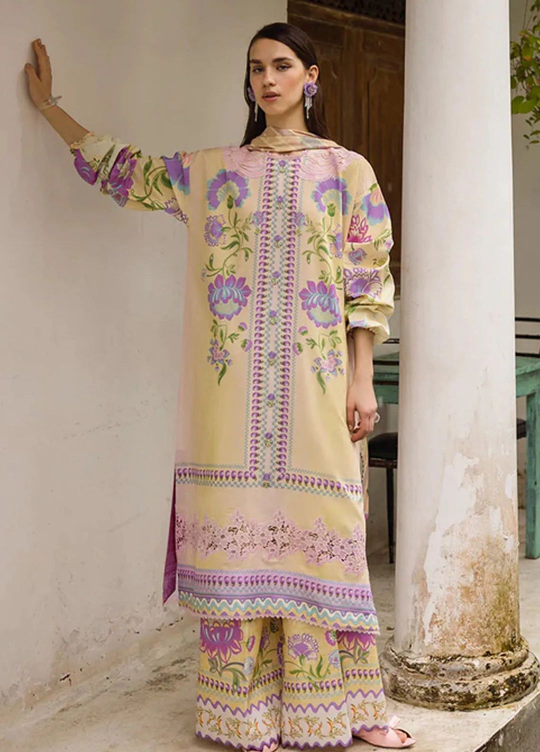 3-Piece Printed Lawn Suit