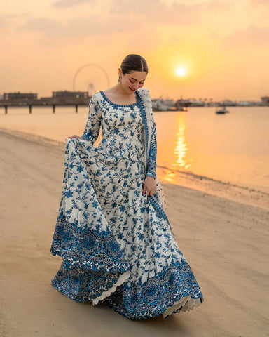 3-Piece Embroidered Unstitched Suit