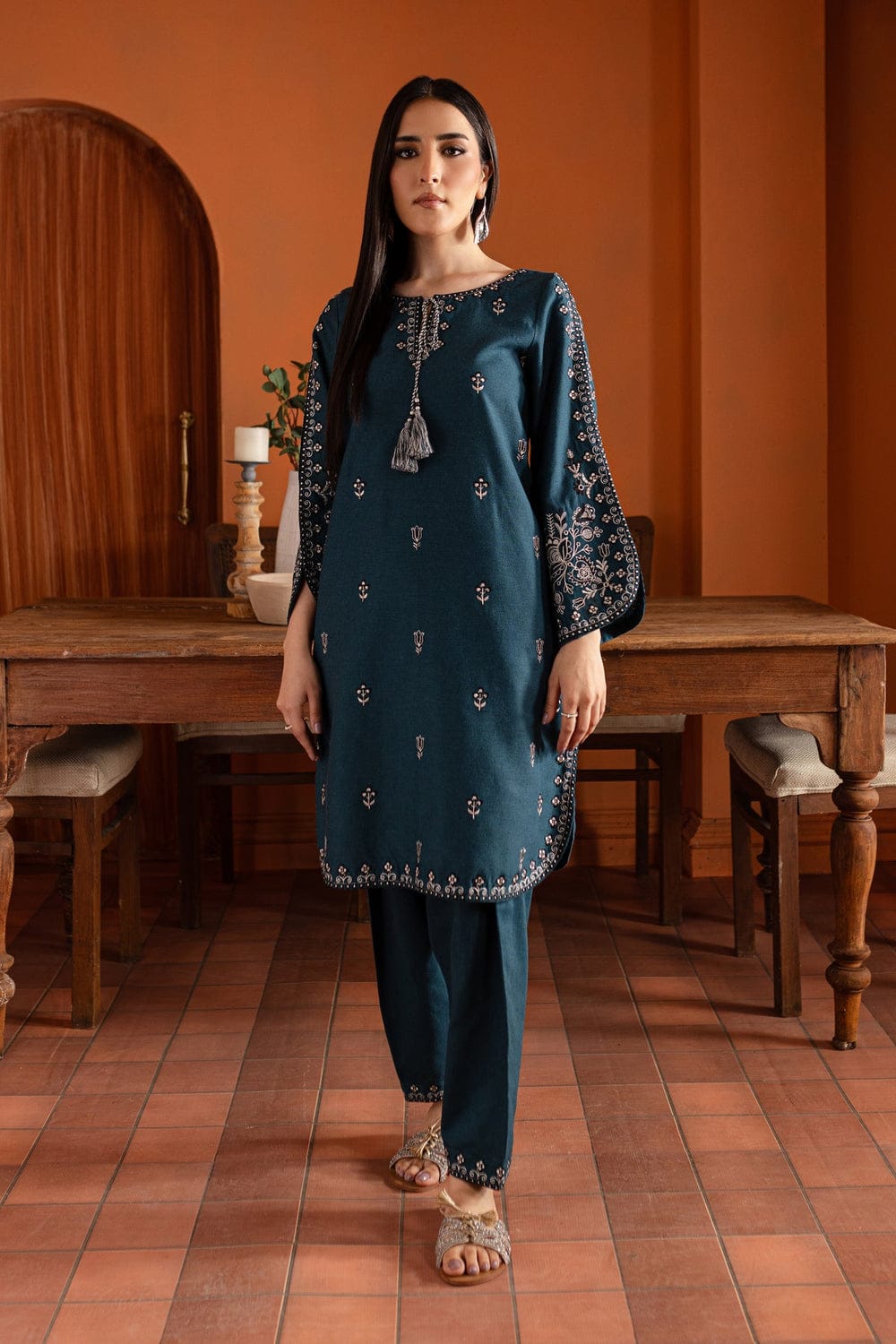 2pc Festive Unstitched Lawn Suit