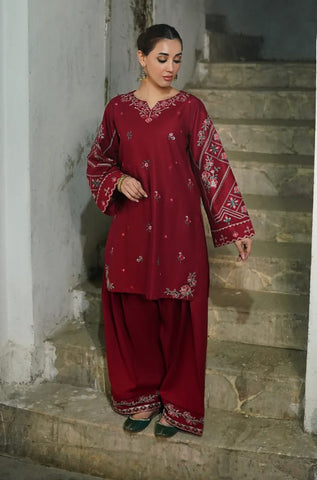 2-Pc Premium Festive Unstitched Suit