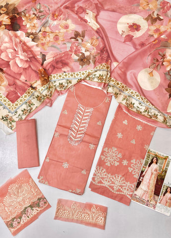 Embroidery Unstitched Lawn 3-pc Suit