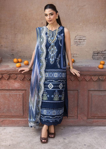 Full Embroidered Unstitched 3-Pc Suit