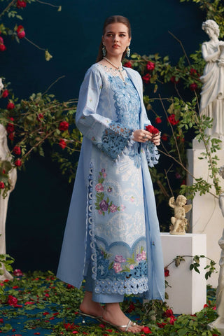 Premium Embroidered Unstitched 3-Pc Suit