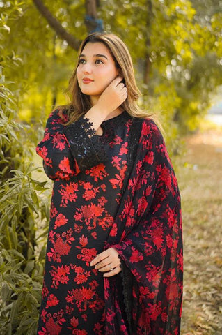 3-Piece Printed Lawn Suit