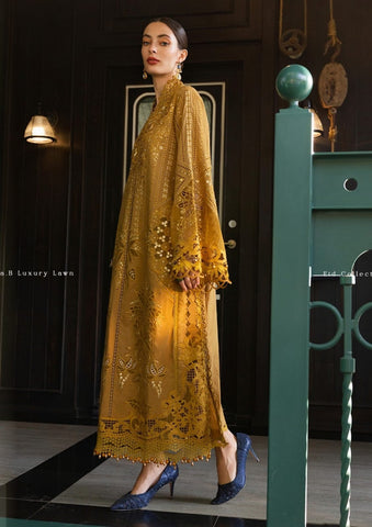 Embroidery Unstitched Lawn 3-pc Suit C-974