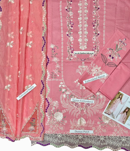 3-Piece Full Embroidery Lawn Suit