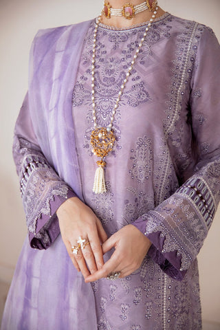 Unstitched 3-Pc Embroiderey Suit