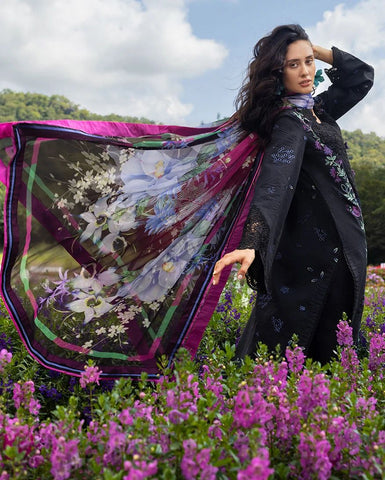 Embroidery Unstitched Lawn 3-pc Suit C-6171