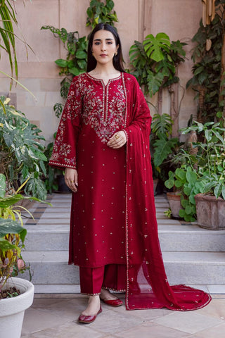 Unstitched Festive 3-Pc Suit