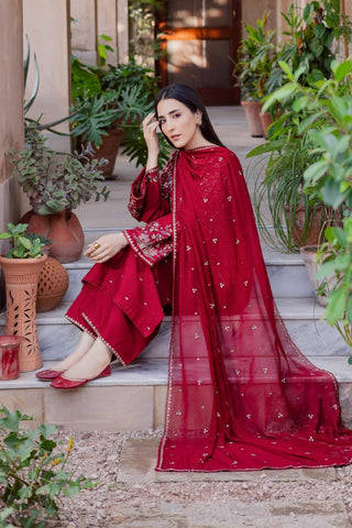 Unstitched Festive 3-Pc Suit