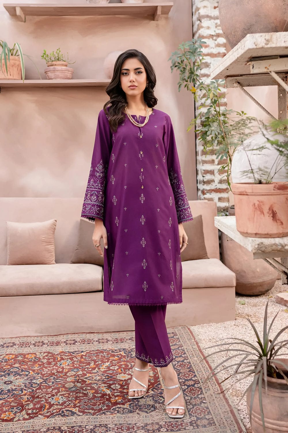 2-Pc Fancy Unstitched Suit