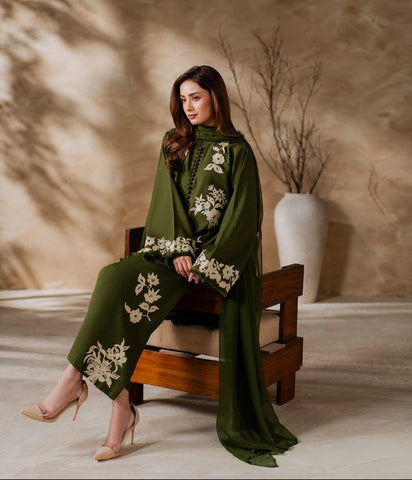 3-Piece Fancy Unstitched Suit