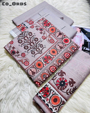 3-Piece Print Lawn Suit