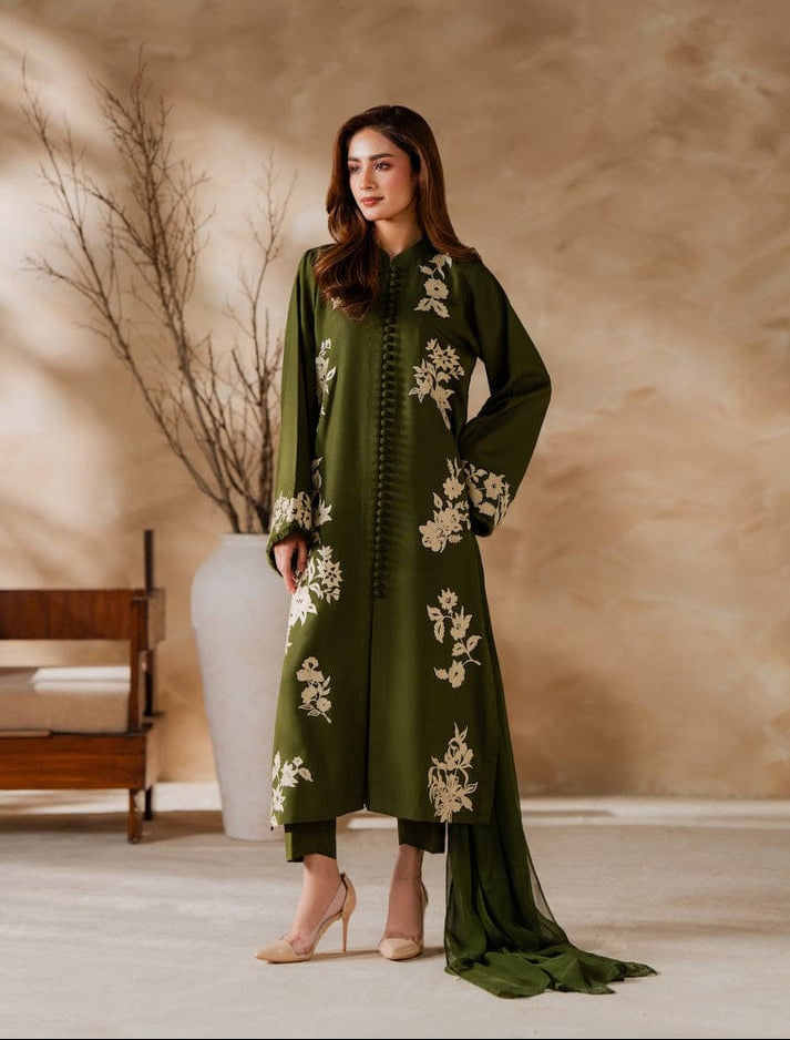 3-Piece Fancy Unstitched Suit