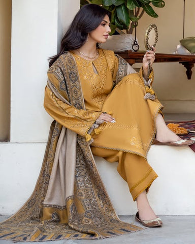3-Pc Premium Festive Unstitched Suit