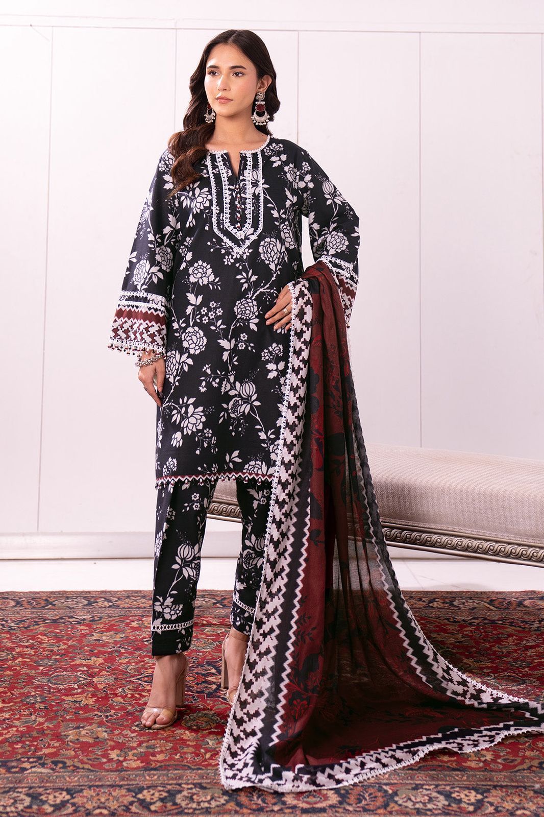 3-Piece Printed Lawn Suit