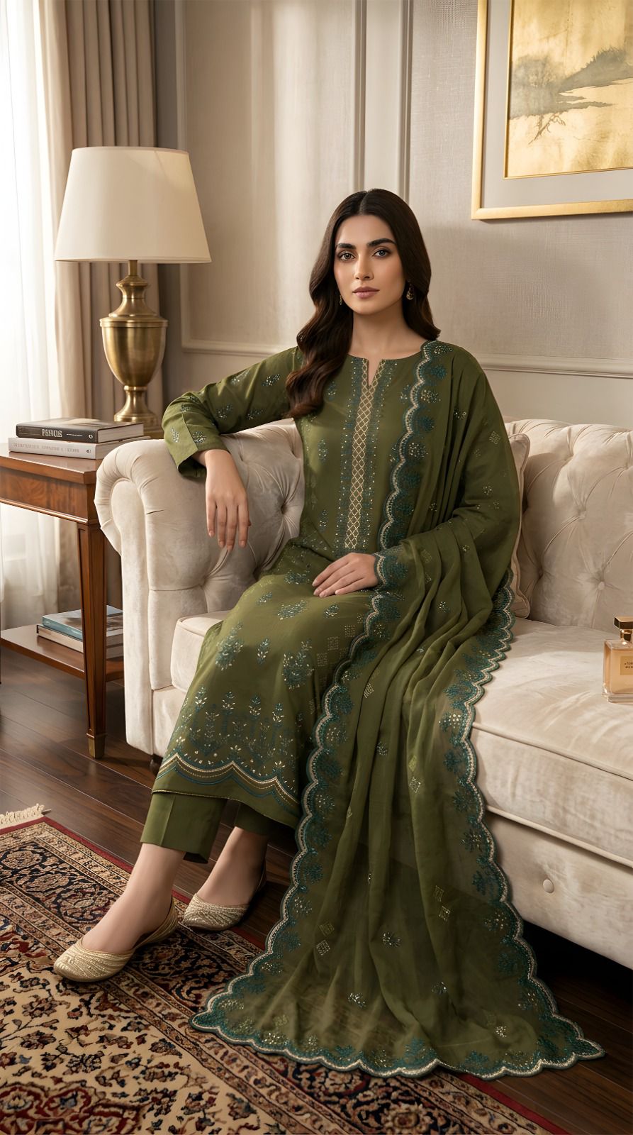 3-Piece Embroidery Suit
