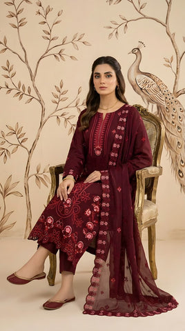 3-Piece Embroidery Suit