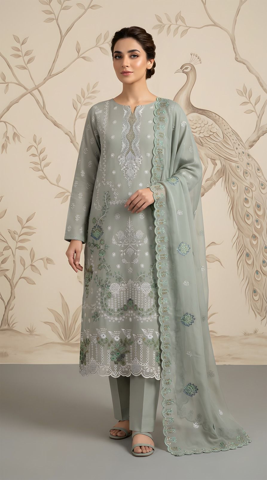 3-Piece Embroidery Suit