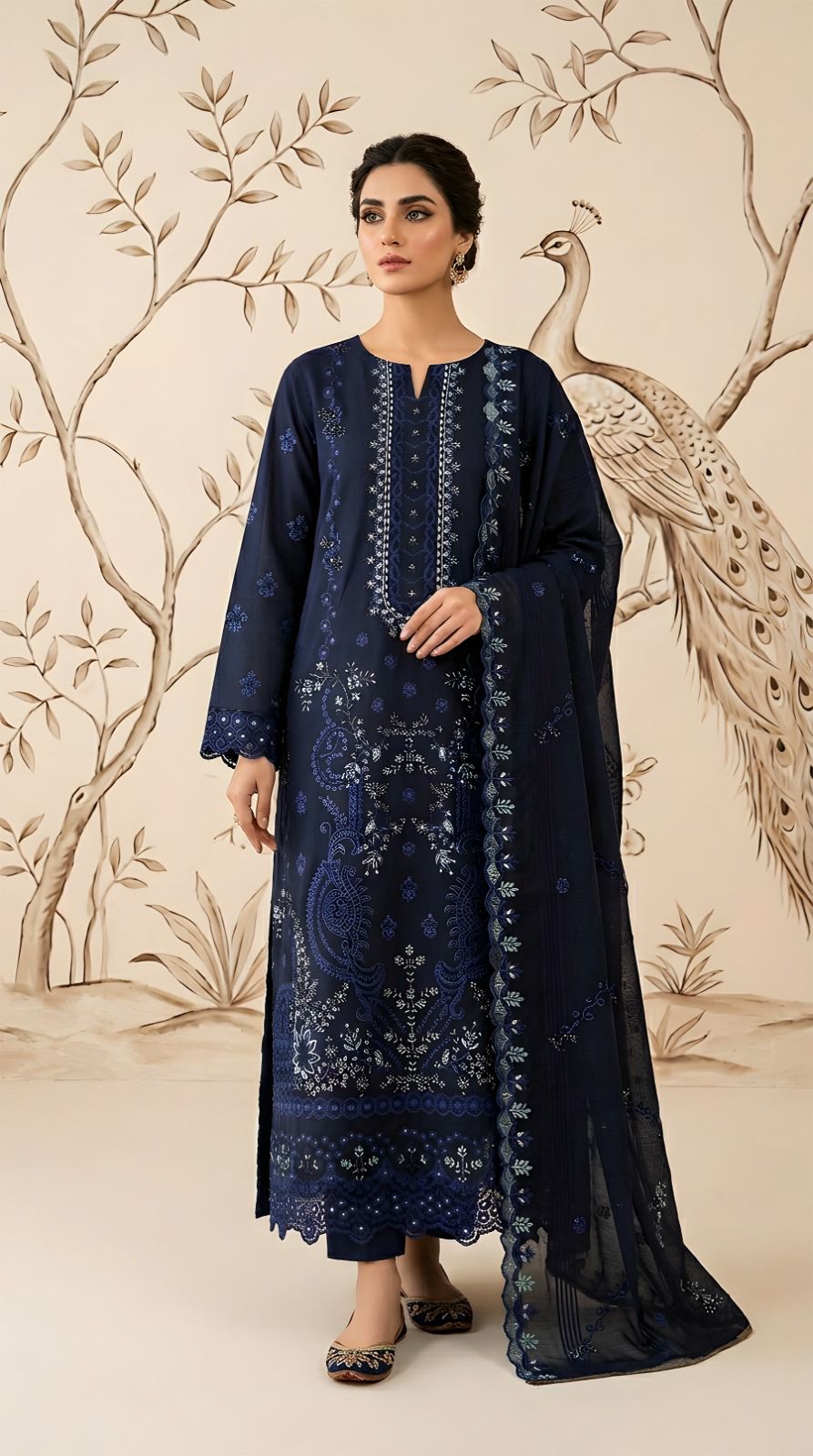 3-Piece Embroidery Suit
