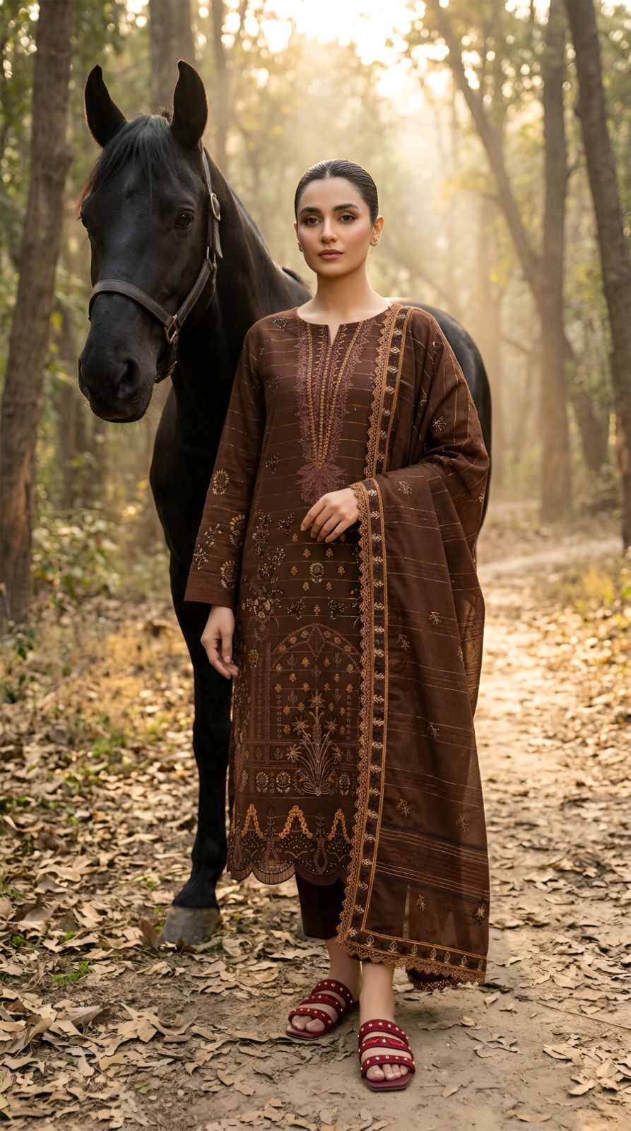 3-Piece Embroidery Suit