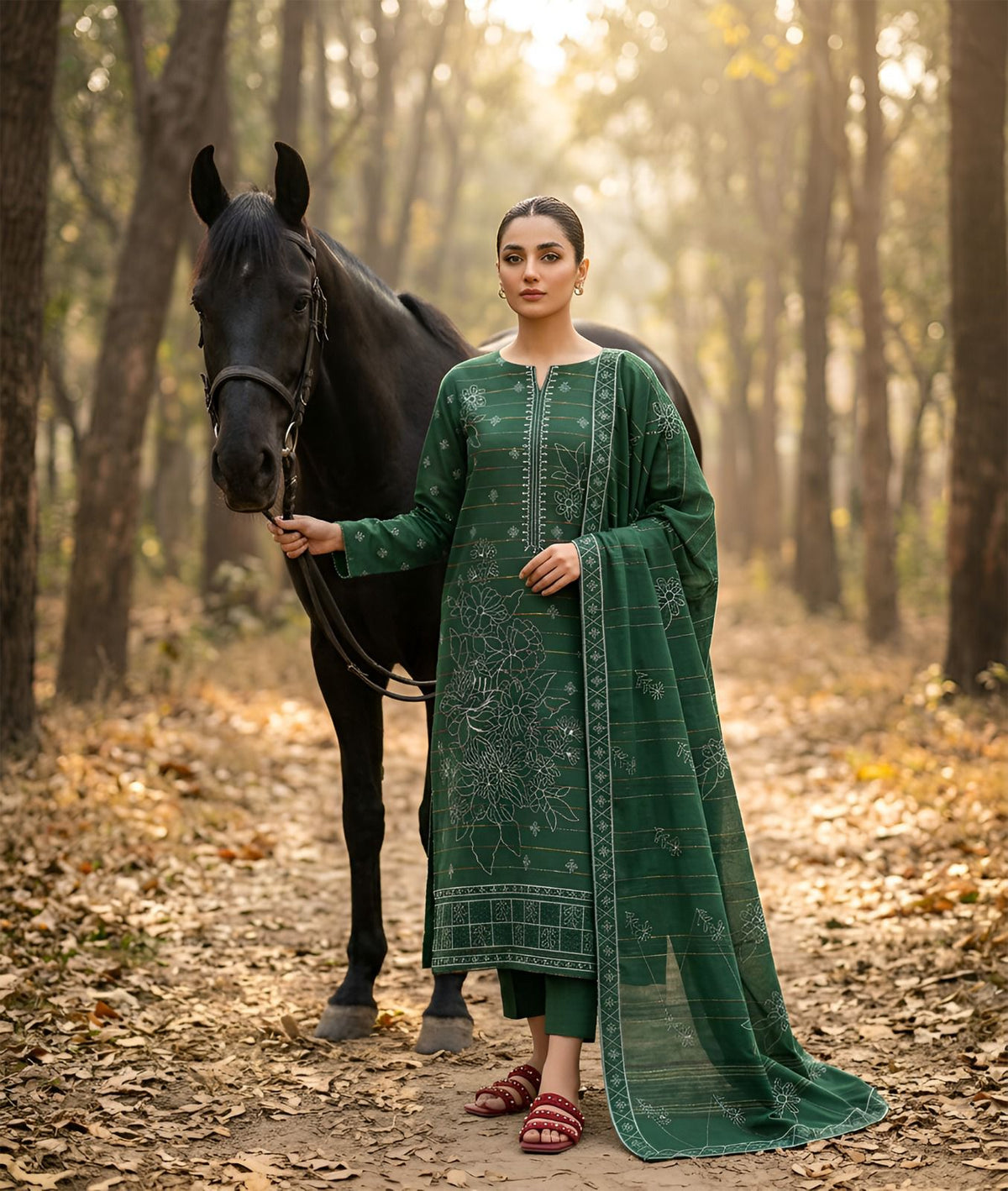 3-Piece Embroidery Suit