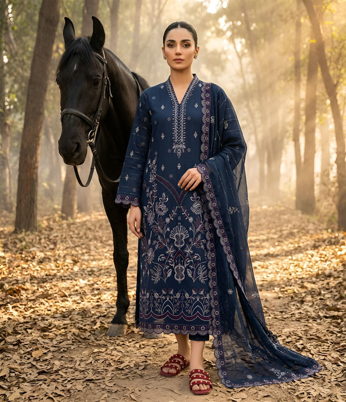 3-Piece Embroidery Suit