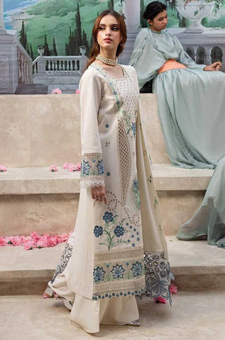 3-Pc Premium Embroidered Unstitched Suit