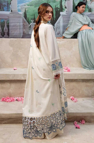 3-Pc Premium Embroidered Unstitched Suit