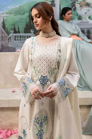 3-Pc Premium Embroidered Unstitched Suit