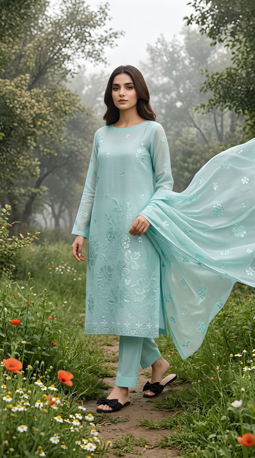 3-Piece Unstitched Festive Suit