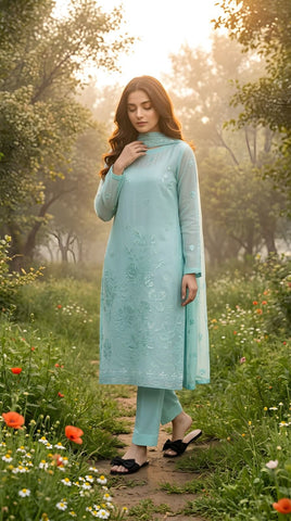 3-Piece Unstitched Festive Suit