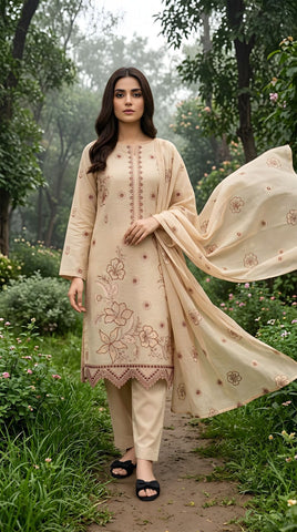 3-Piece Unstitched Festive Suit