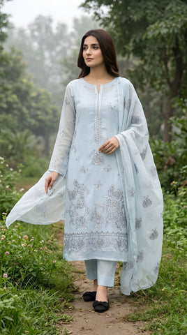 3-Piece Unstitched Festive Suit