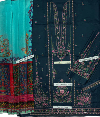 3-Piece Embroidery Suit