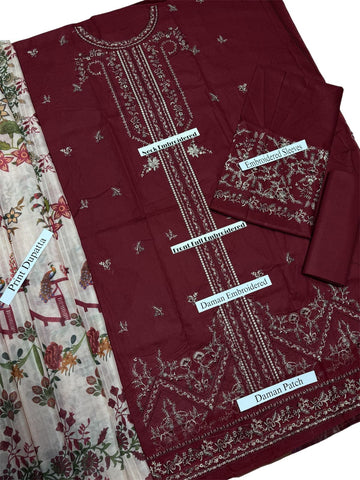 3-Piece Embroidery Suit