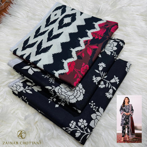 3-Piece Printed Lawn Suit