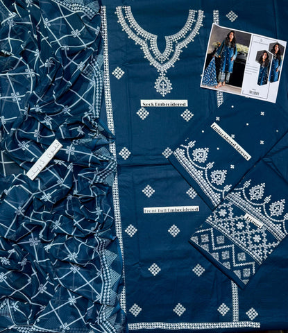 Festive Unstitched Suit 3-Pc
