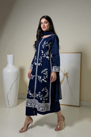 3-Piece Unstitched Fancy Suit