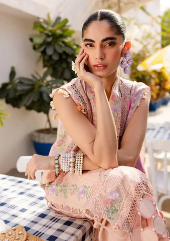 Premium Embroidered Unstitched 3-PC Suit