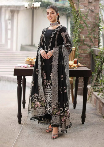 3-Piece Unstitched Embroidered Dress