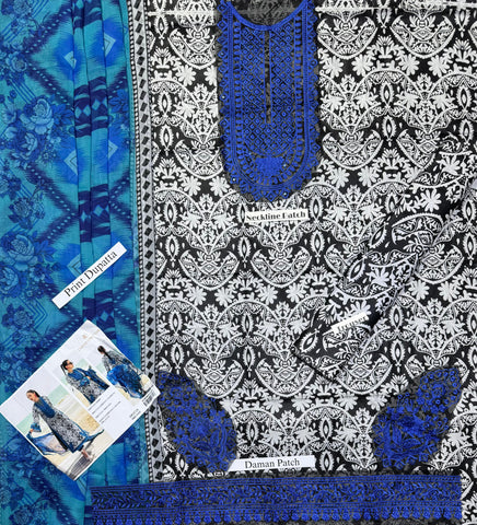 3-Piece Printed Lawn Suit