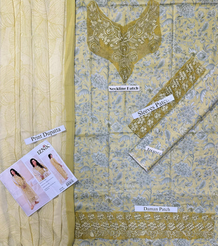 3-Piece Printed Lawn Suit