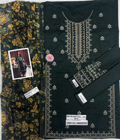 3-Piece Fancy Lawn Suit