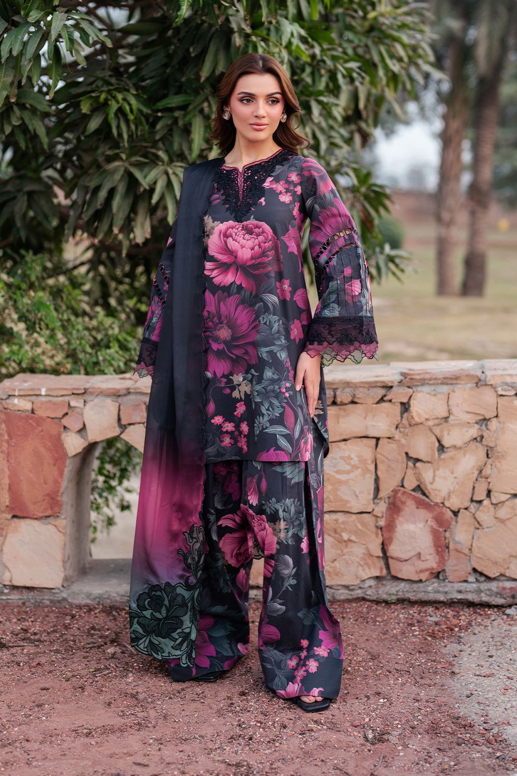 3-Piece Printed Lawn Suit