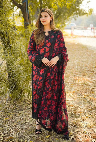 3-Piece Printed Lawn Suit