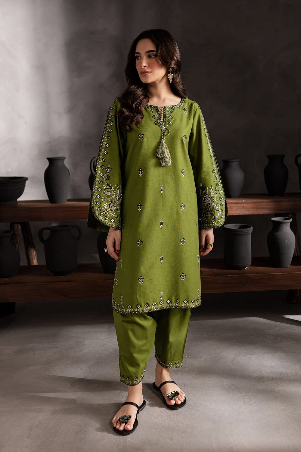 2pc Festive Unstitched Lawn Suit